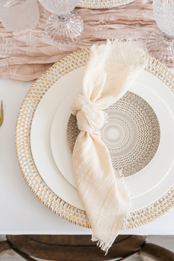 image of cypress dinnerware package rental