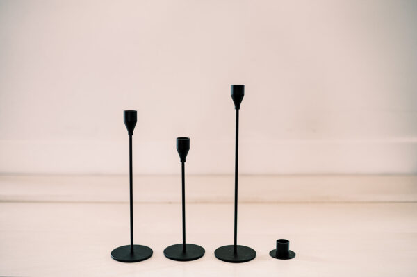 Modern Black Candlestick Rentals