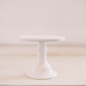 Kira White Porcelain Cake Stand Rental