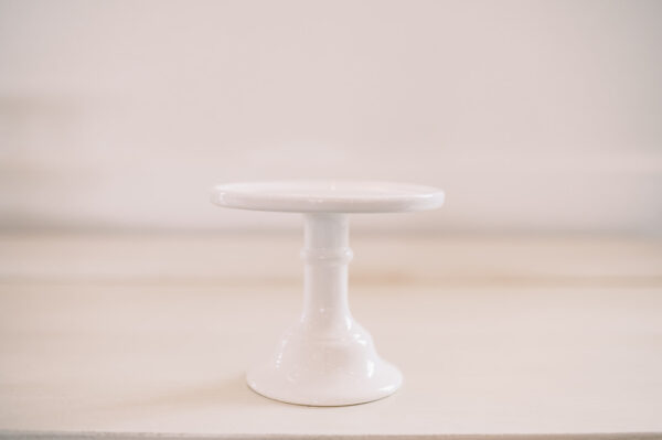 Kira White Porcelain Cake Stand Rental