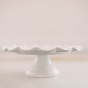 Persephone White Porcelain Cake Stand Rental