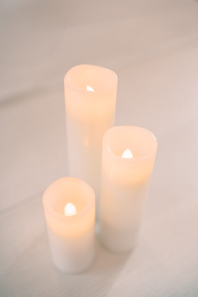 image of flameless candle rentals