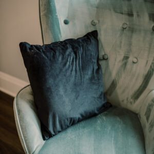 Black Velvet Throw Pillow Rental