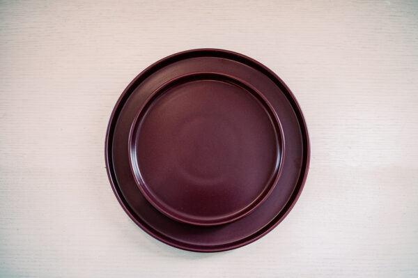 Merlot Modern Stoneware Plate Rentals