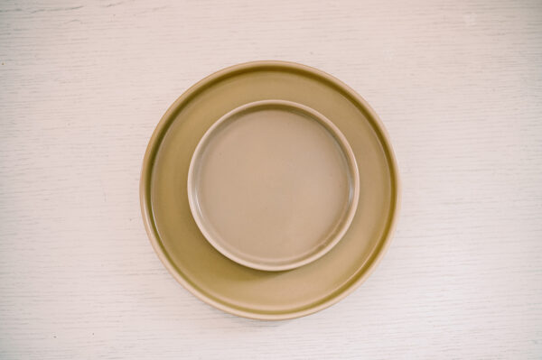 Honey Modern Stoneware Plate Rental