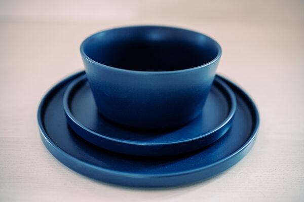 Navy Modern Stoneware Dish Rental Collection