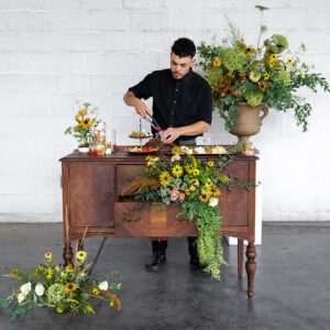 image of elyse buffet rentals styled as a serving station