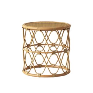 image of rattan side table rental