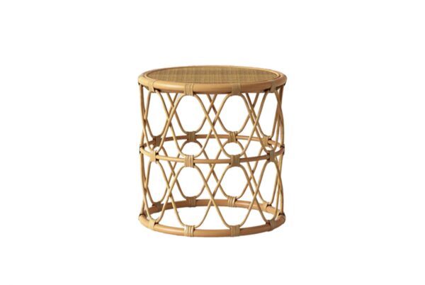 image of rattan side table rental