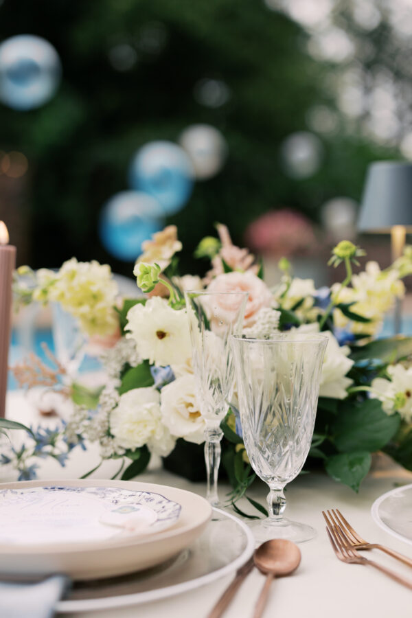 image of clear melody champagne flute