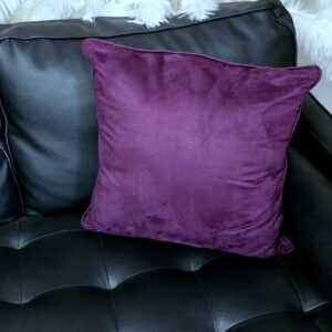 medium sized velvet throw pillow