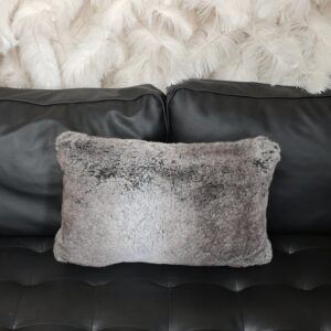 Small Faux Fur Throw pillow.