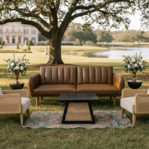 This lounge features: Carmella Sofa 2x Nina chairs Jack Coffee Table Travis Copper Drums x2 Rouen Rug