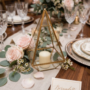 image of bernadette mini lantern rental staged for a wedding