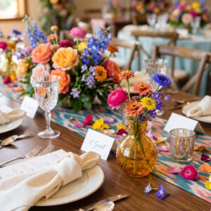 image of dottie bud vase staged on a wedding table