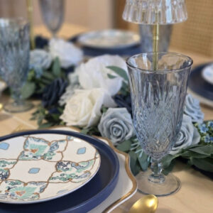 image of melody blue water goblet