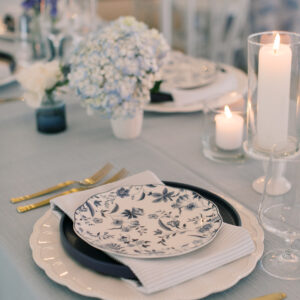 Image of Cobalt Package on a wedding table
