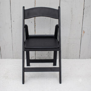product image of black folding padded chair