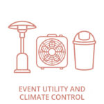 image of line vector icon for event utility and climate control