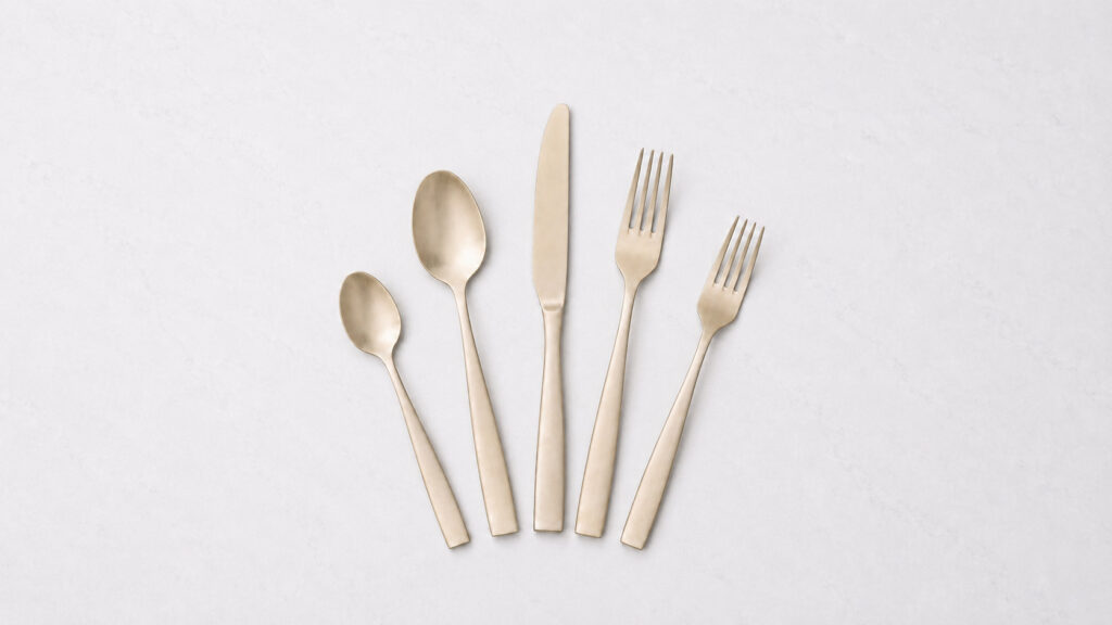 Image of Champagne Flatware Rental