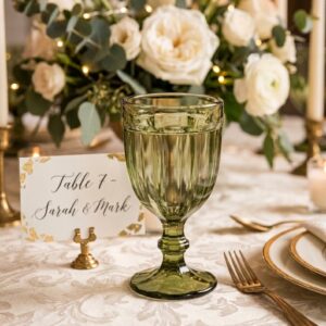 Vintage Olive Goblet